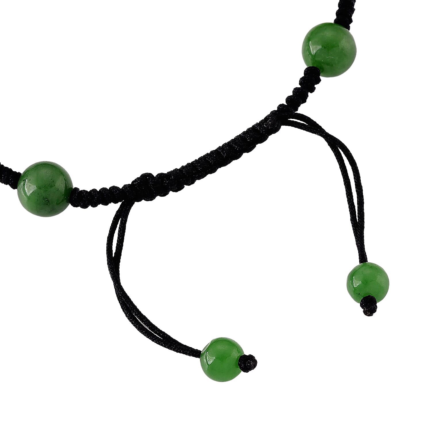 Green Jadeite Jade Carved Pixiu Adjustable Bracelet (Size 6.5-9.5) 35.00 Ct. V32519905 7