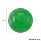 Green Jadeite Earring with Push Back in Rhodium Overlay Sterling Silver 35.00 Ct.