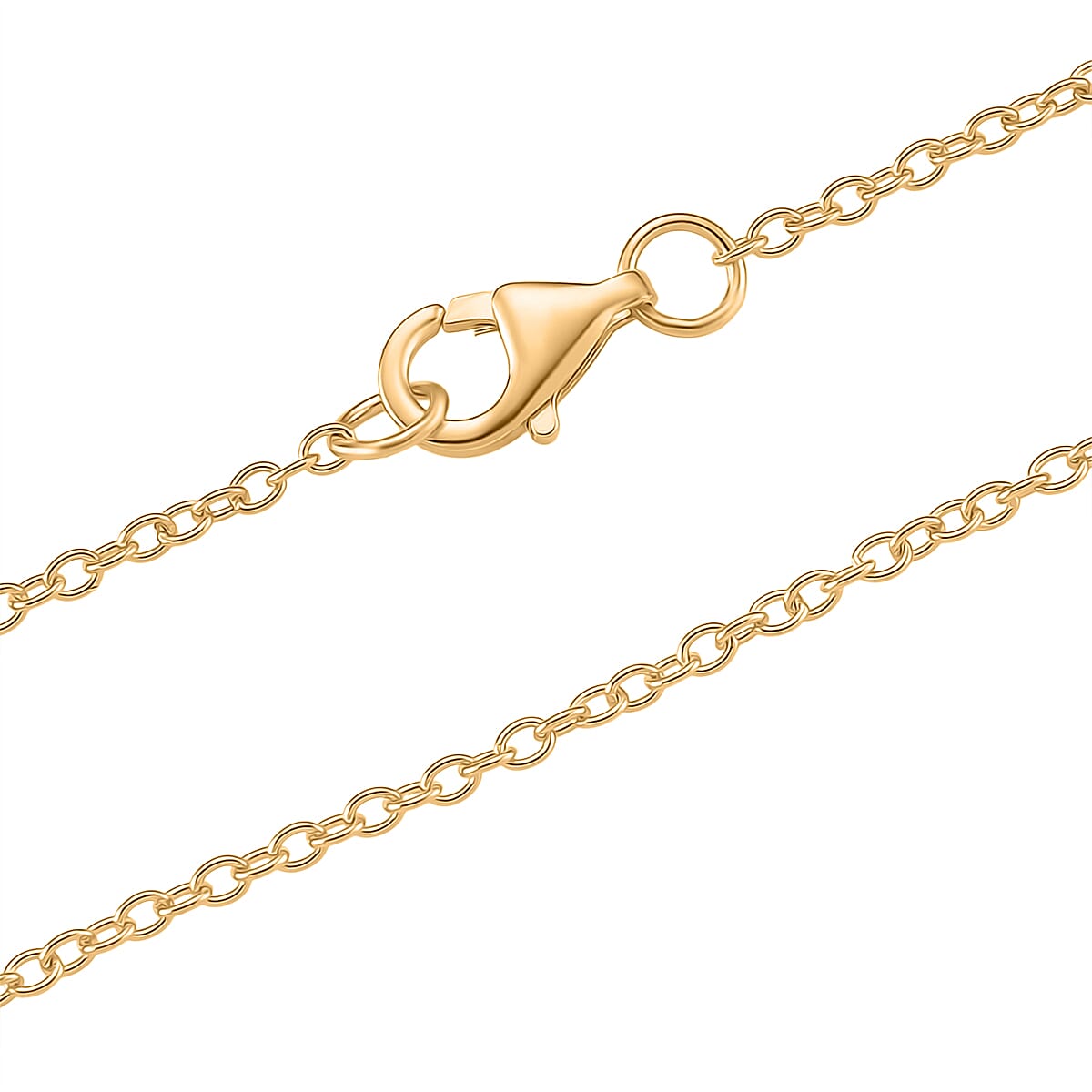 Enhanced Green Jade Butterfly Pendant with Chain (Size - 20) with Lobster Clasp in Yellow Gold Plated Sterling Silver 8151910 4
