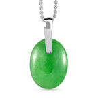 Green Jadeide Pendant with Chain (Size - 20) 26.50 Ct.