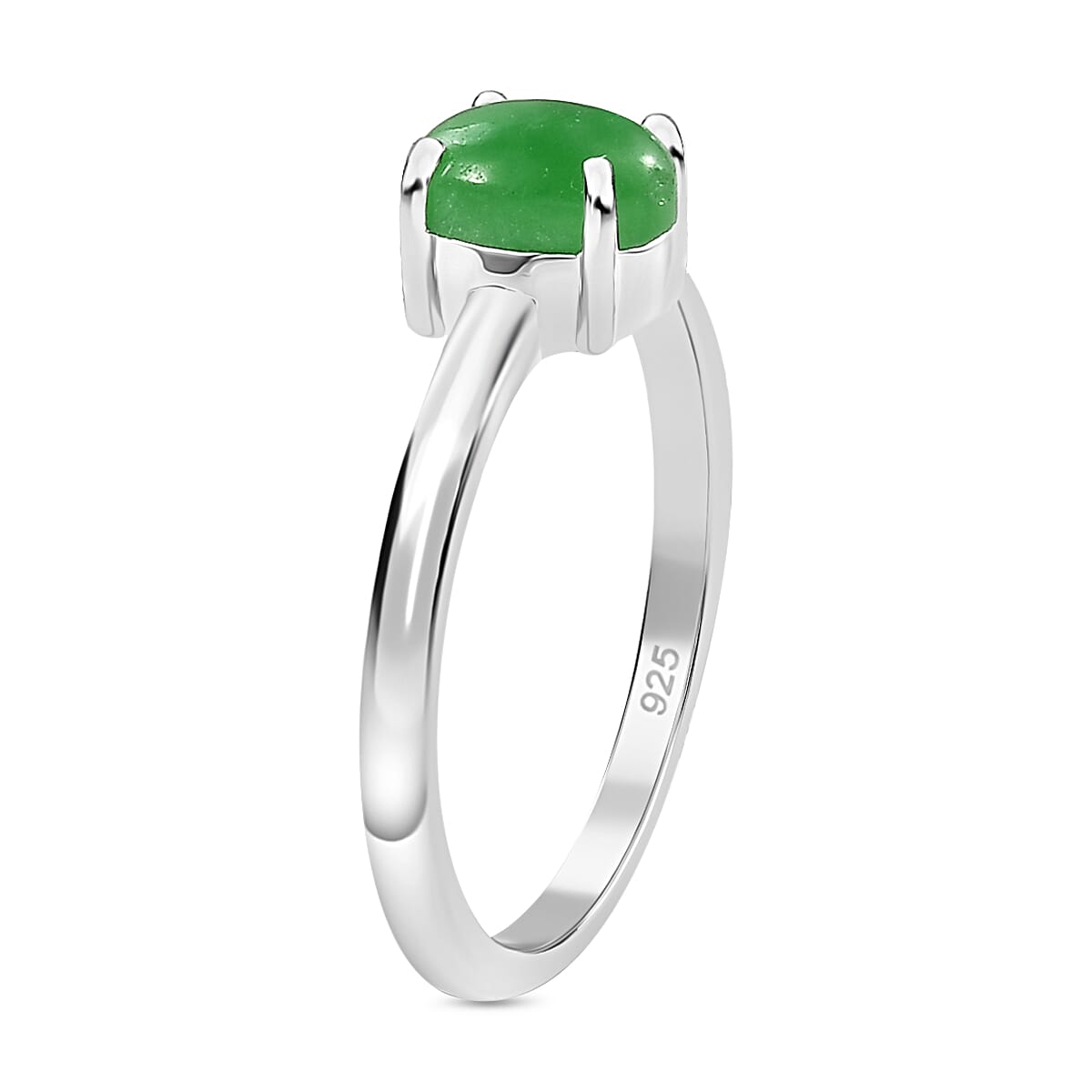 Green Jade Ring in Sterling Silver 1.04 Ct. 7970209 3