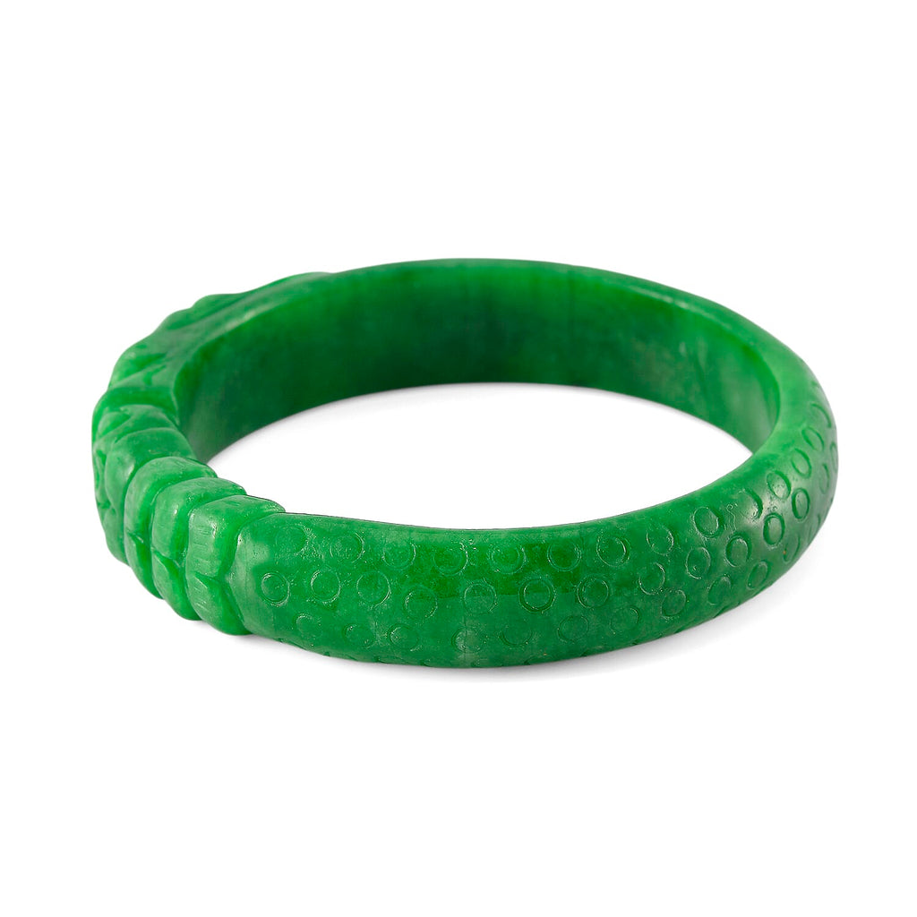 Pixiu Green Jade Stone Bangle (Size 8.25) 280.00 Ct.