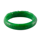 Pixiu Green Jade Stone Bangle (Size 8.25) 280.00 Ct.