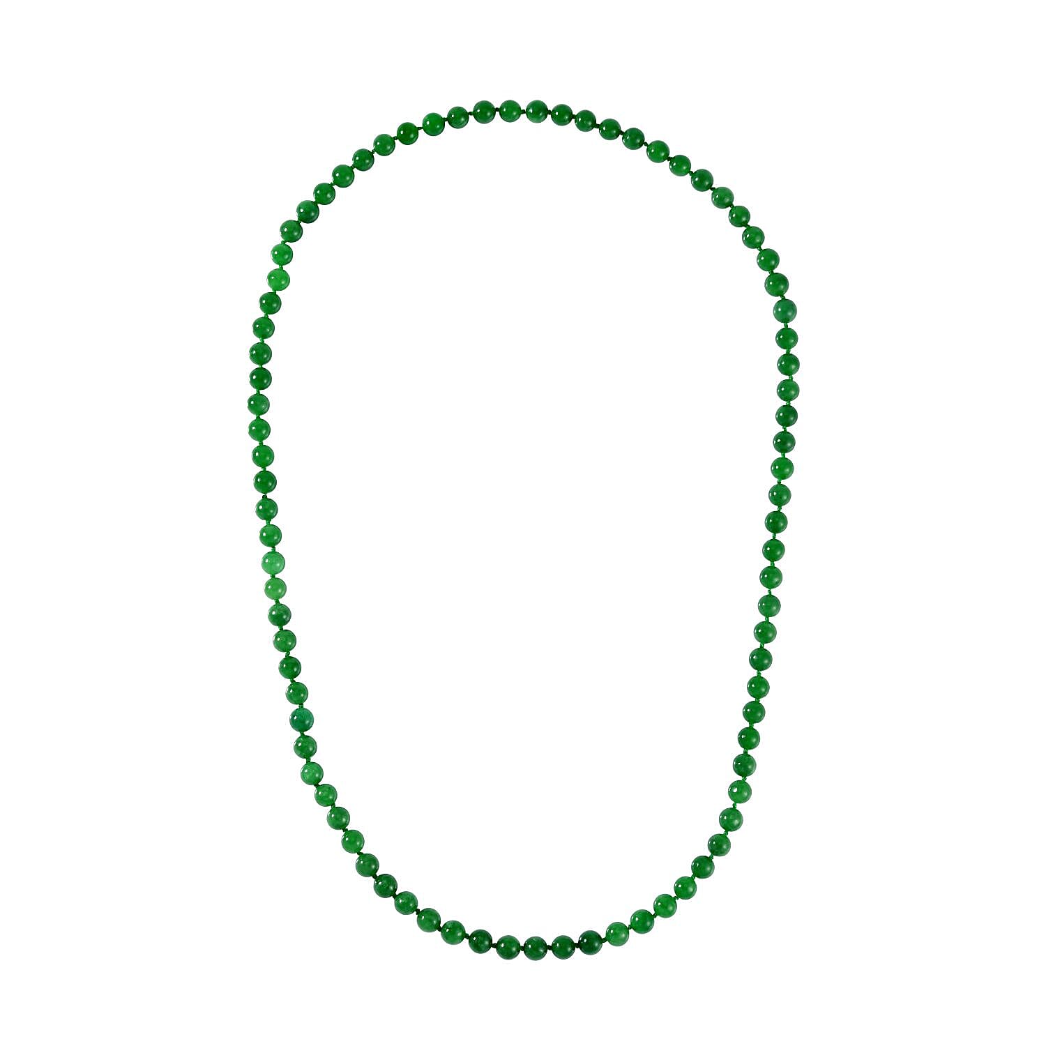 Green Jade Beads Necklace 385.50 Ct (Size 30) 7557534 0