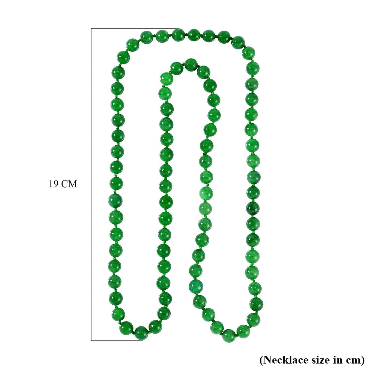 Green Jade Beads Necklace 385.50 Ct (Size 30) 7557534 4