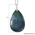Green Jasper Pendant with Chain (Size 20) 119.18 Ct.