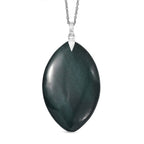 Green Jasper Pendant with Chain (Size 20) 119.18 Ct.