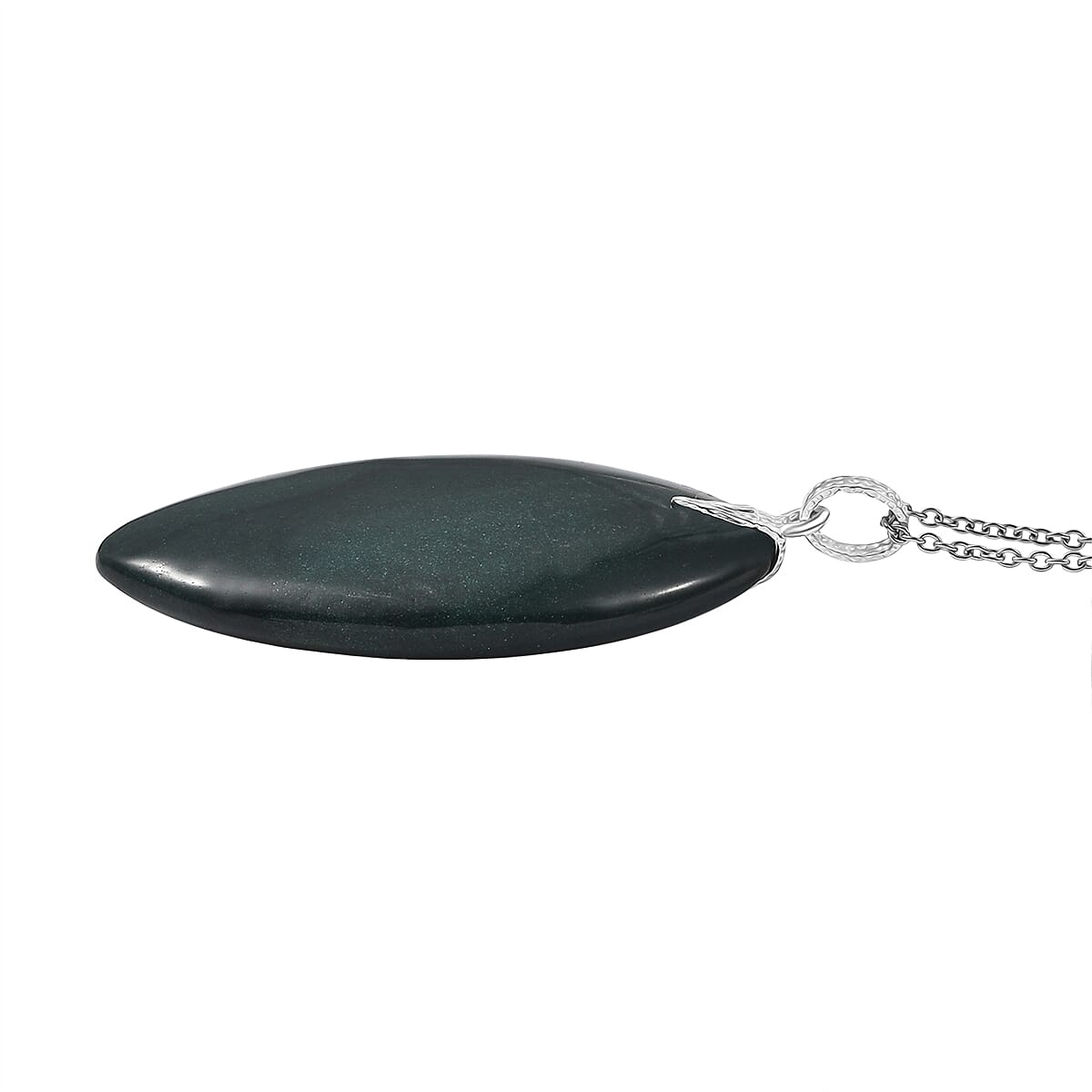 Green Jasper Pendant with Chain (Size 20) 119.18 Ct. 4433192 4
