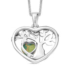 D'Joy Green Mojave Turquoise Black Oxidised Pendant with Cable Chain (Size 20) Sterling Silver 1.79 Ct.