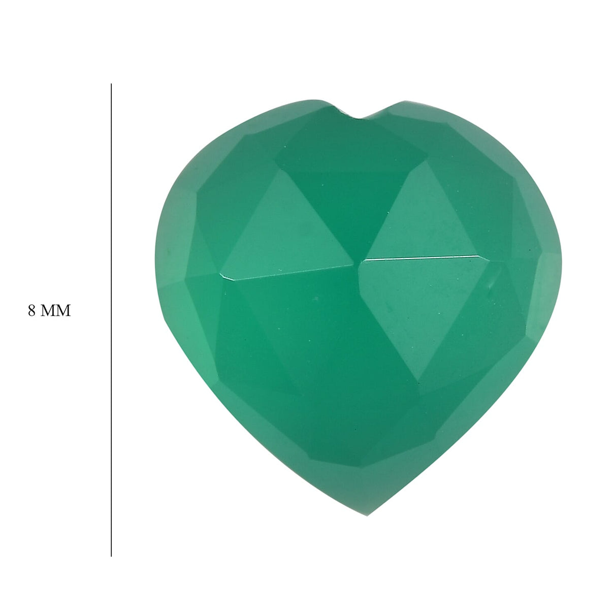 Green Onyx Heart 8 mm Gemstone, 1.82 Ct 8499246 4