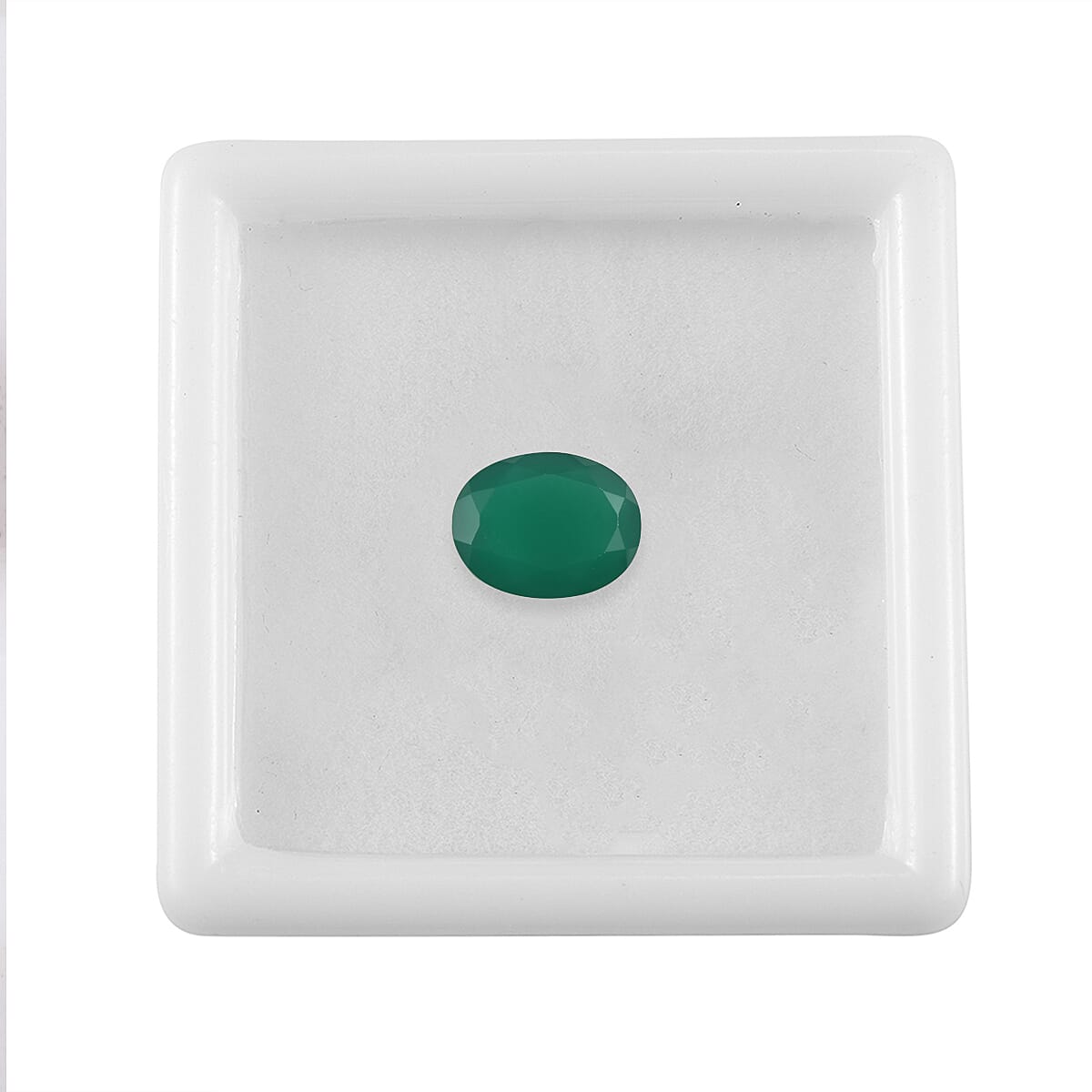 Green Onyx Oval Cut Cut 10X8 mm Gemstone, 2.32 Ct 8499237 3