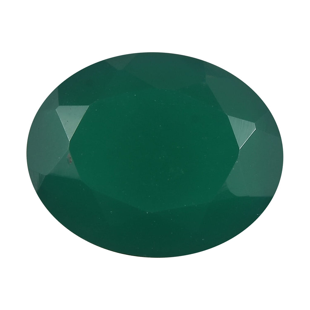 Green Onyx Oval Cut Cut 10X8 mm Gemstone, 2.62 Ct