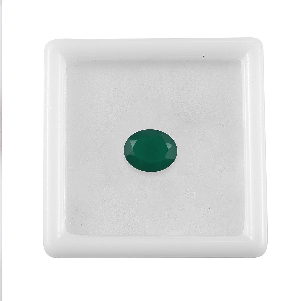 Green Onyx Oval Cut Cut 10X8 mm Gemstone, 2.62 Ct 8499236 2