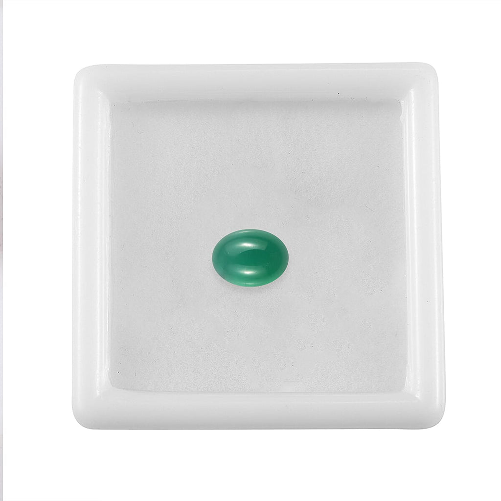 Green Onyx Oval Cut Cut 8X6 mm Gemstone, 1.20 Ct
