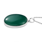 Verde Onyx Pendant with Chain (Size 20)  30.00 Ct.