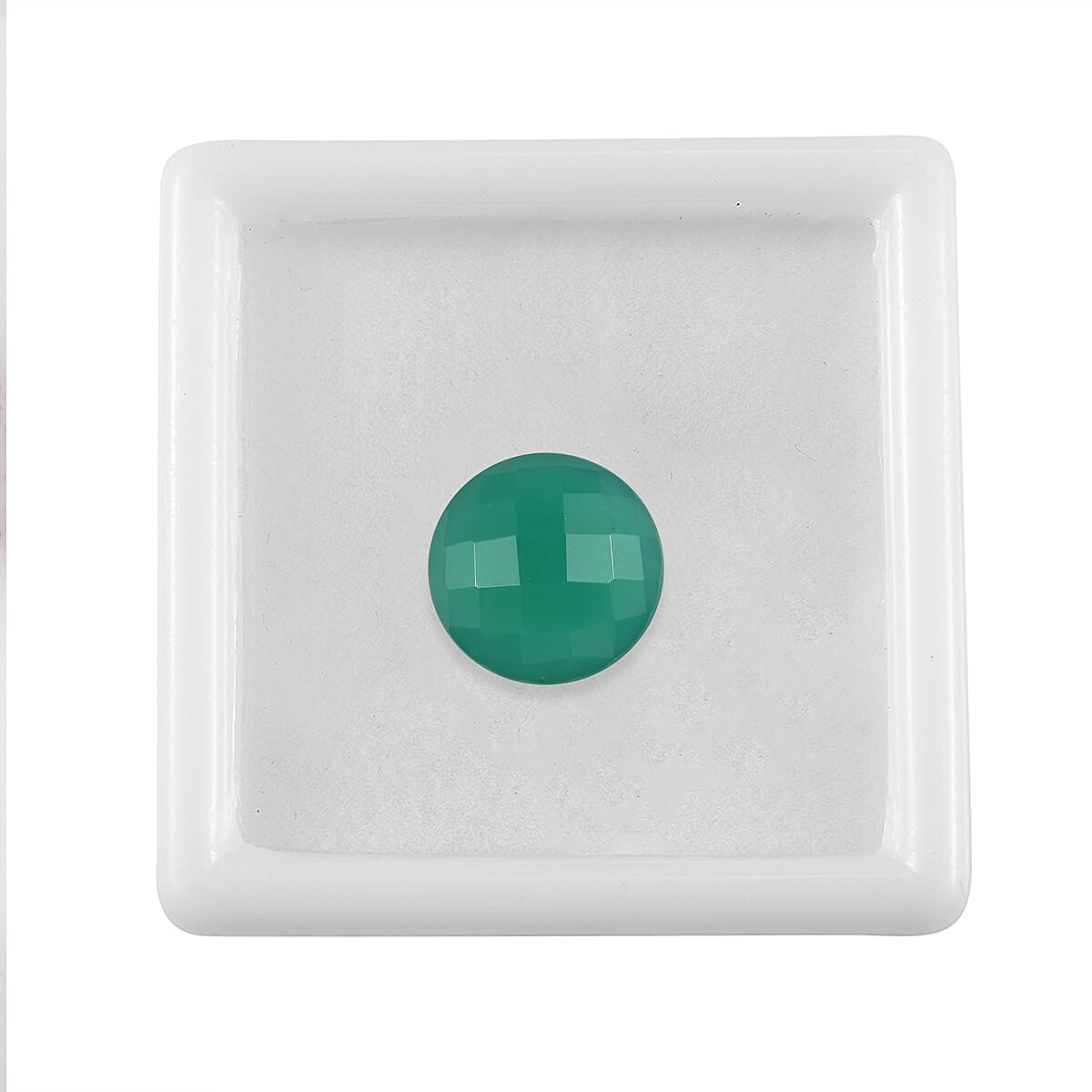 Green Onyx Round 12 mm Gemstone, 5.21 Ct 8499229 3