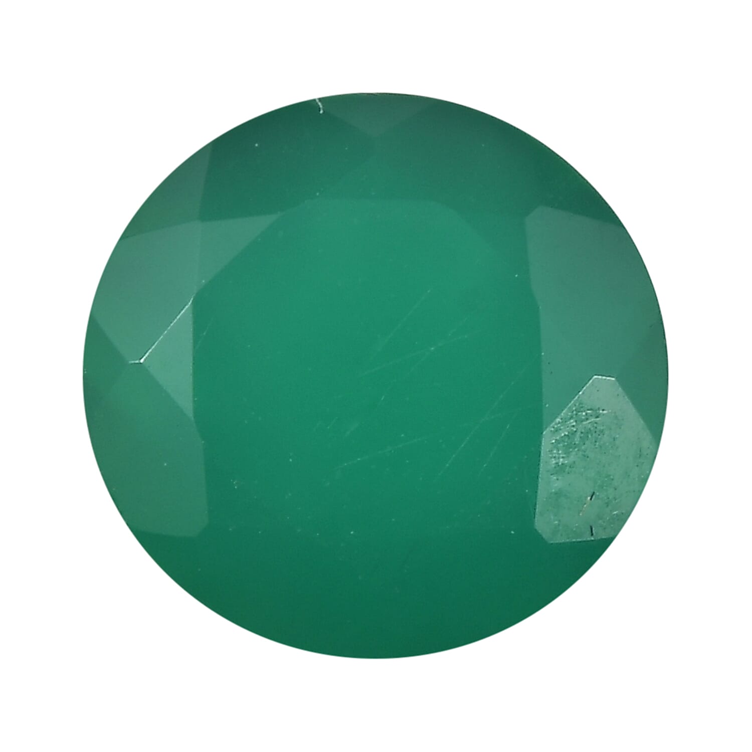 Green Onyx Round 7 mm Gemstone, 1.13 Ct V32512626 0