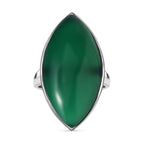 ONE TIME DEAL - Verde Onyx Solitaire Ring 19.50 Ct.