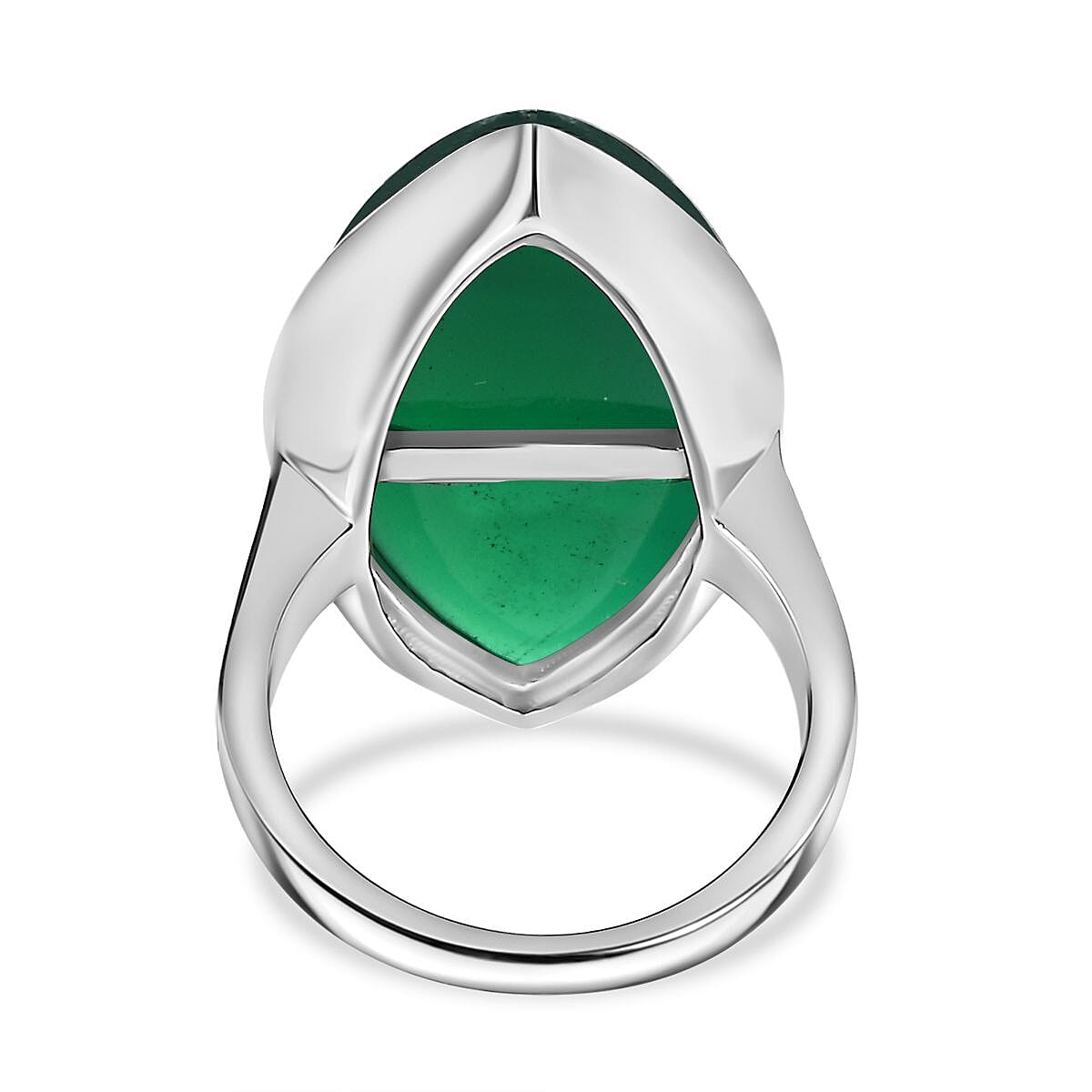 ONE TIME DEAL - Verde Onyx Solitaire Ring 19.50 Ct. 7845208 5