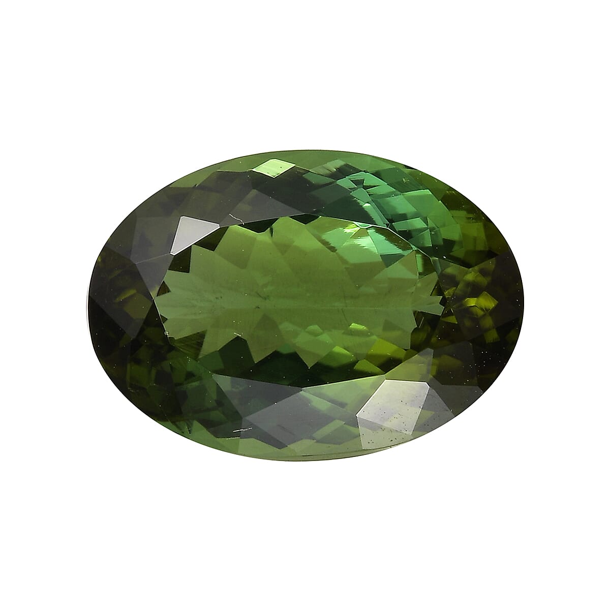 Green Tourmaline Loose Gemstone in Oval Shape (Size Varies) 7990626 0