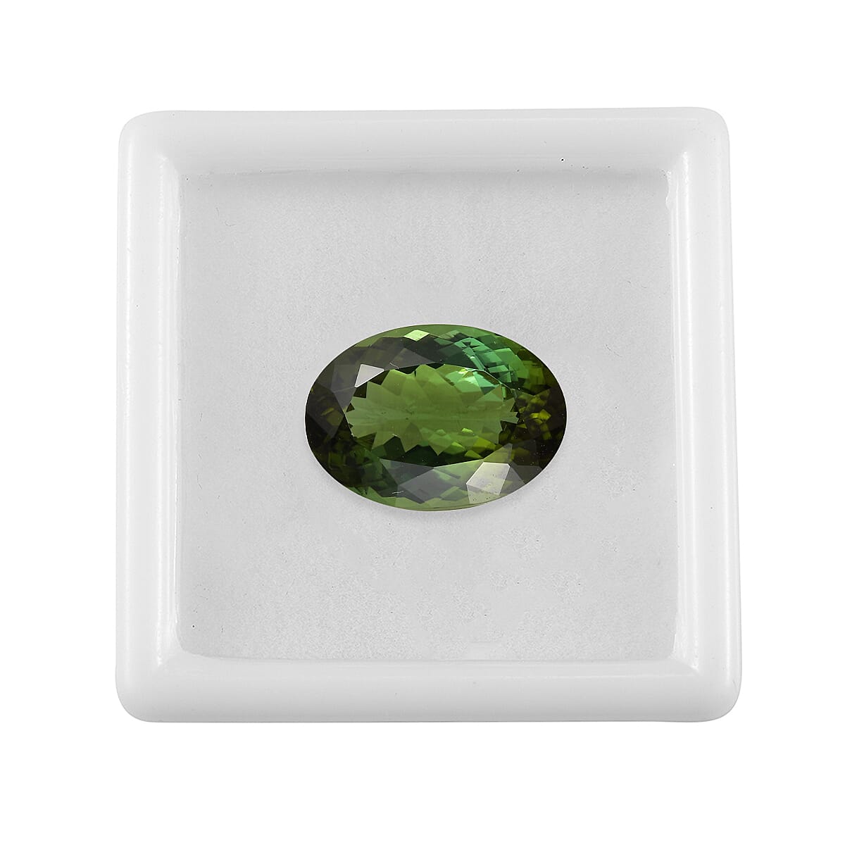 Green Tourmaline Loose Gemstone in Oval Shape (Size Varies) 7990626 8
