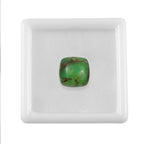 Green Turquoise Cushion 12x12 mm