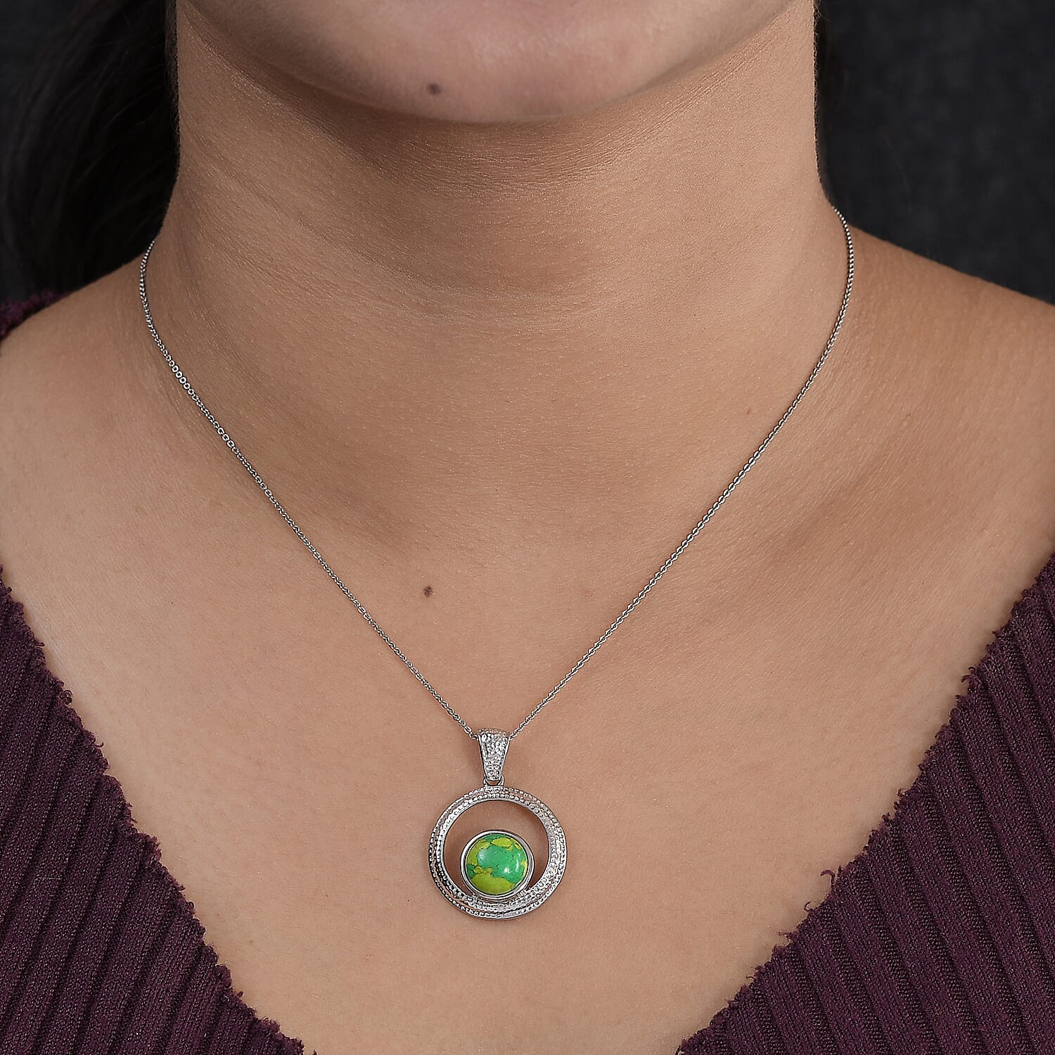 Green Turquoise Pendan 5 Ct. 9033115 1