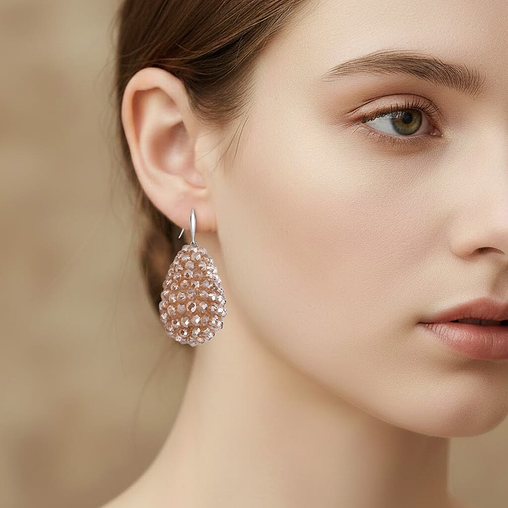 Champagne Crystal Dangling Earring 8334851 3
