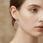 Champagne Crystal Dangling Earring
