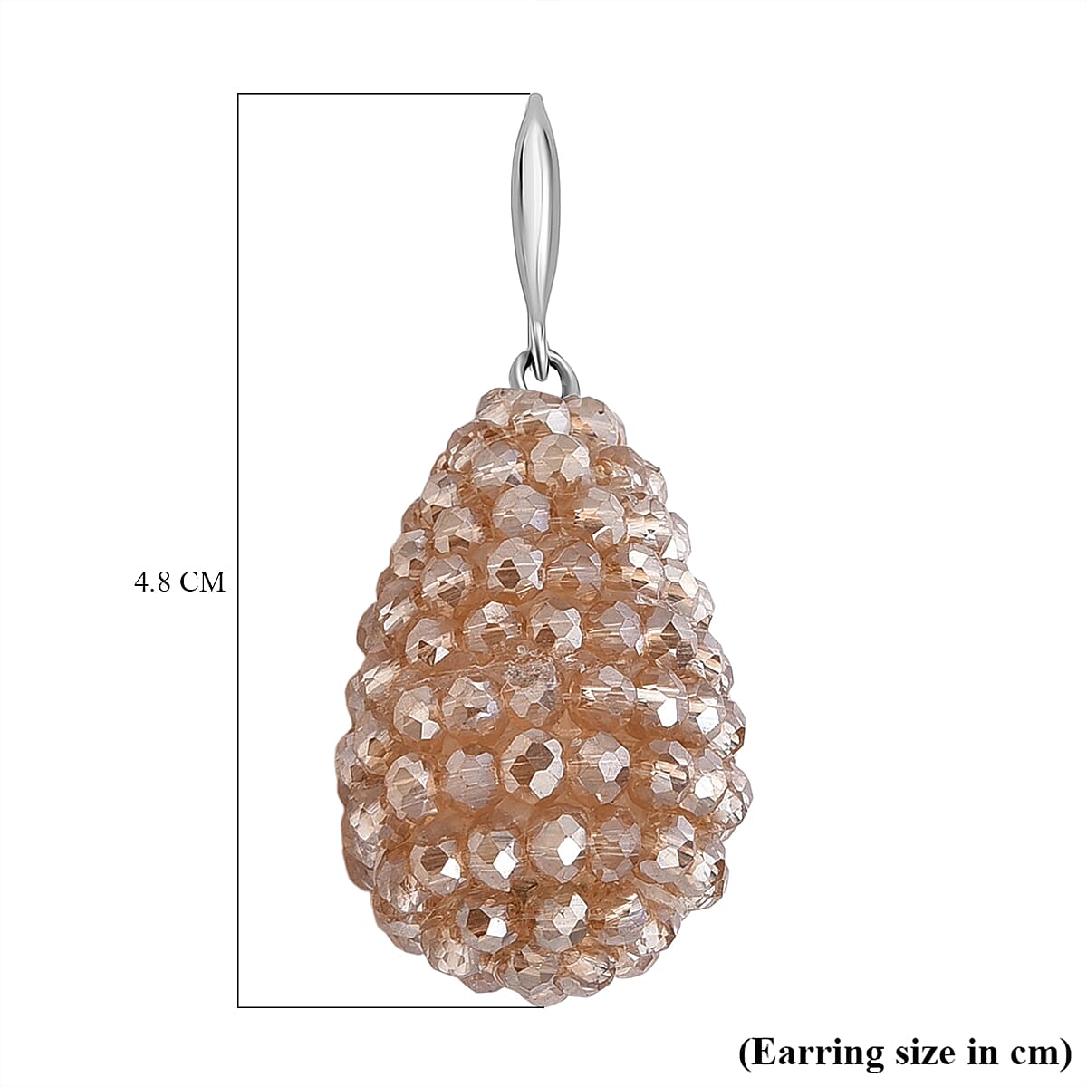 Champagne Crystal Dangling Earring 8334851 5