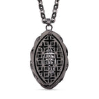 Grey & Neon Green Crystal Necklace (Size - 24)
