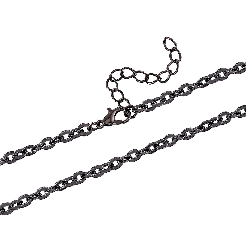 Grey & Neon Green Crystal Necklace (Size - 24)