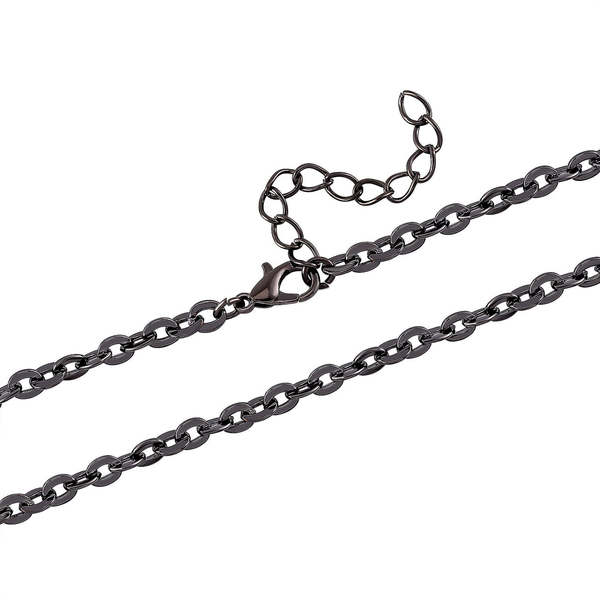 Grey &amp; Neon Green Crystal Necklace (Size - 24) 7932412 4
