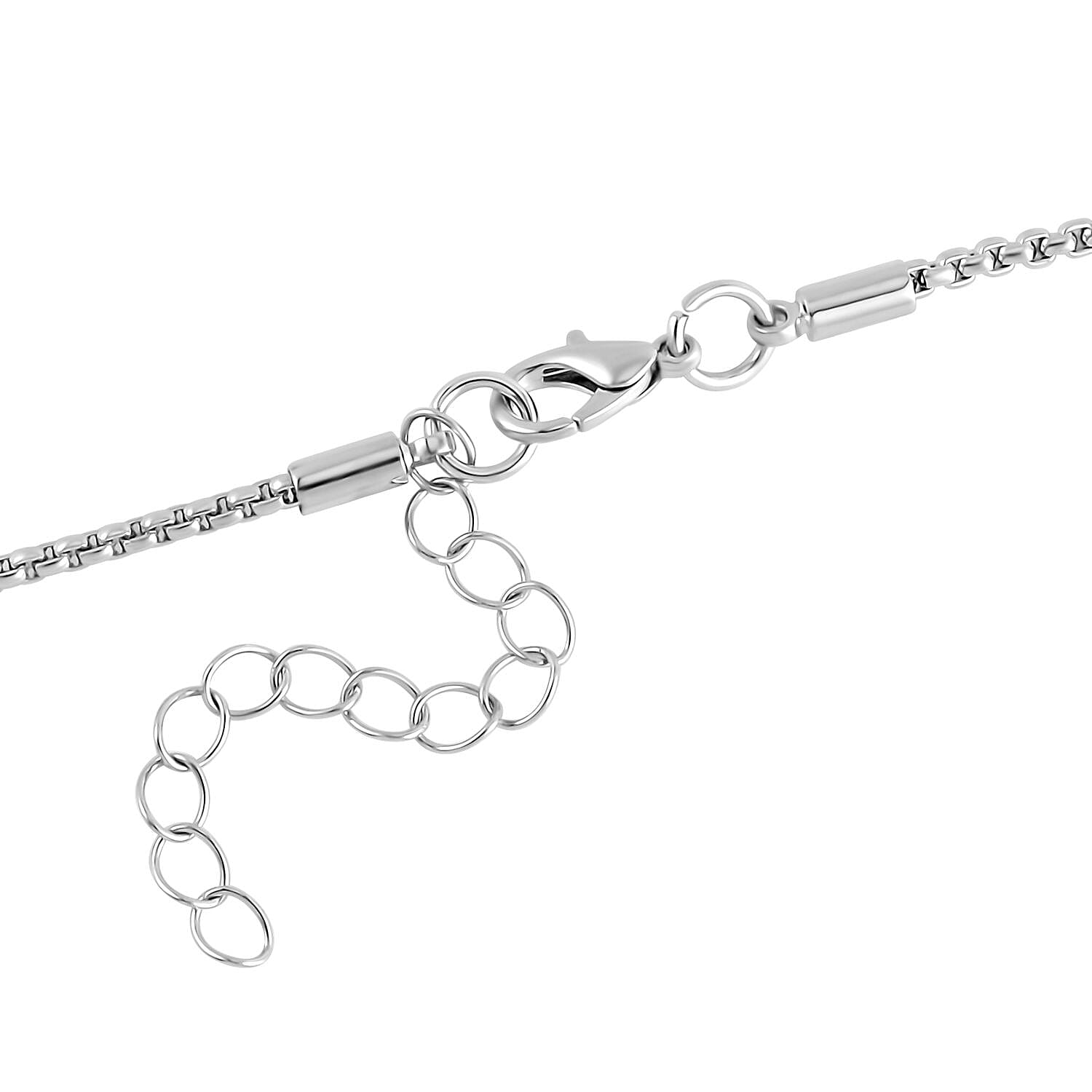 Grey &amp; White Austrian Crystal Suspension Necklace (Size - 24) 7662017 6