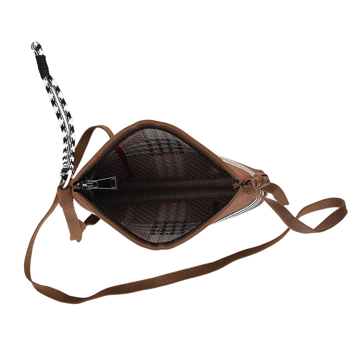Designer-Inspired Grid Pattern Crossbody Bag - Checker V32518379 6