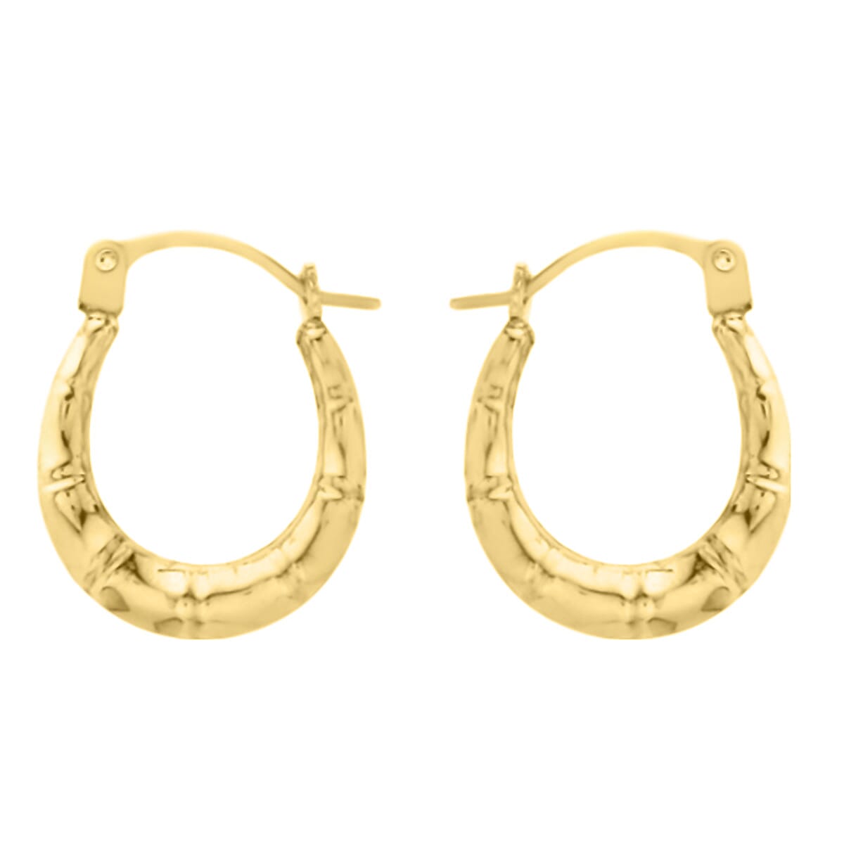 Groove Earrings in 9K Yellow Gold 7725504 0