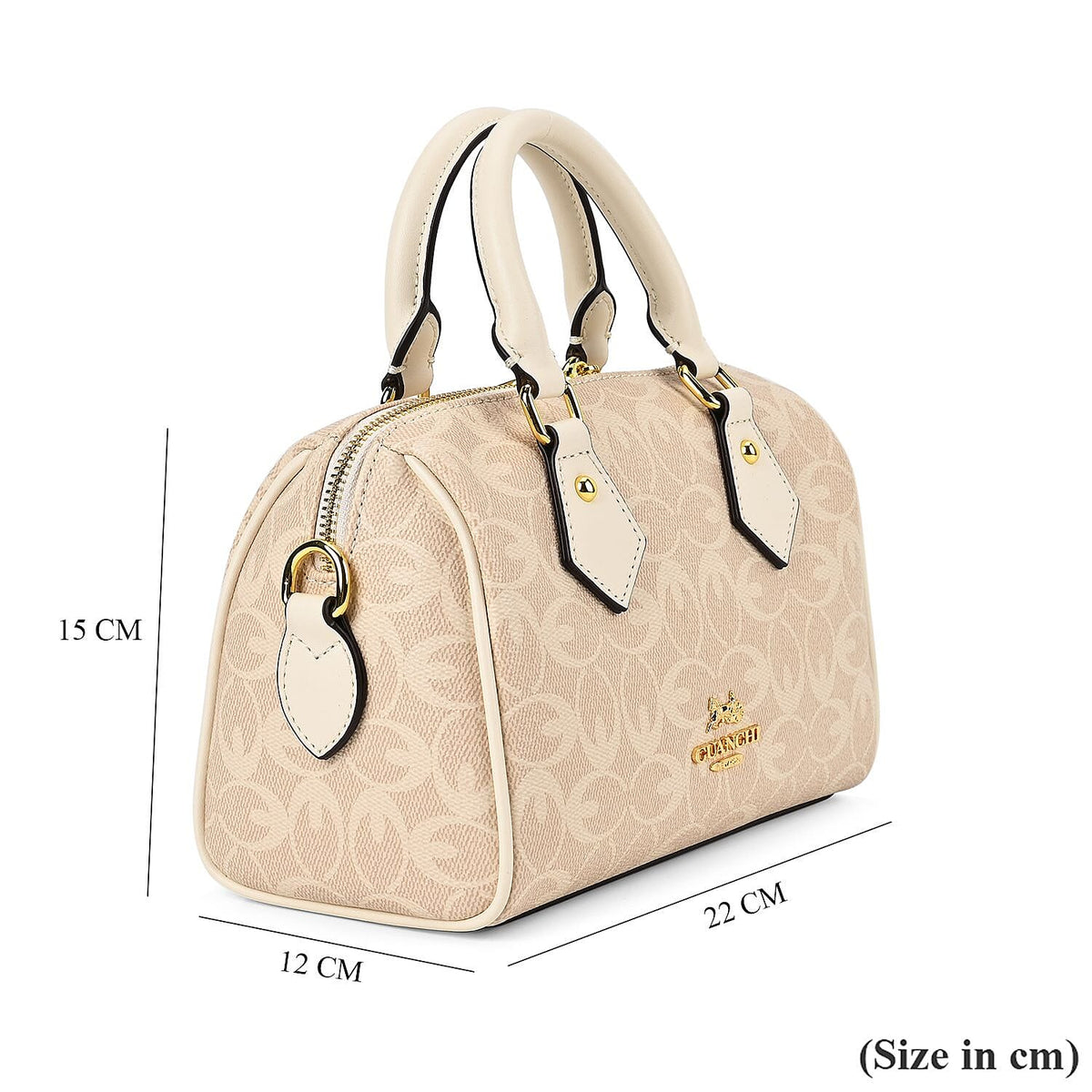 Guanchi Crossbody Bag with Exterior Zipped Pocket &amp; Handle Drop - Off-White 7671266 7
