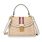 Guanchi Crossbody Bag with Handle Drop & Shoulder Strap - Off White