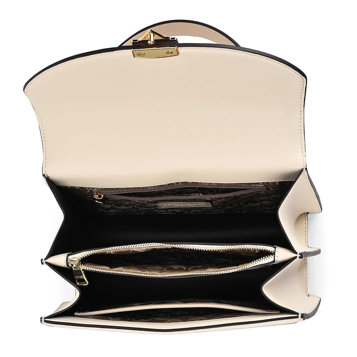 Guanchi Crossbody Bag with Handle Drop &amp; Shoulder Strap - Off White 7671273 4