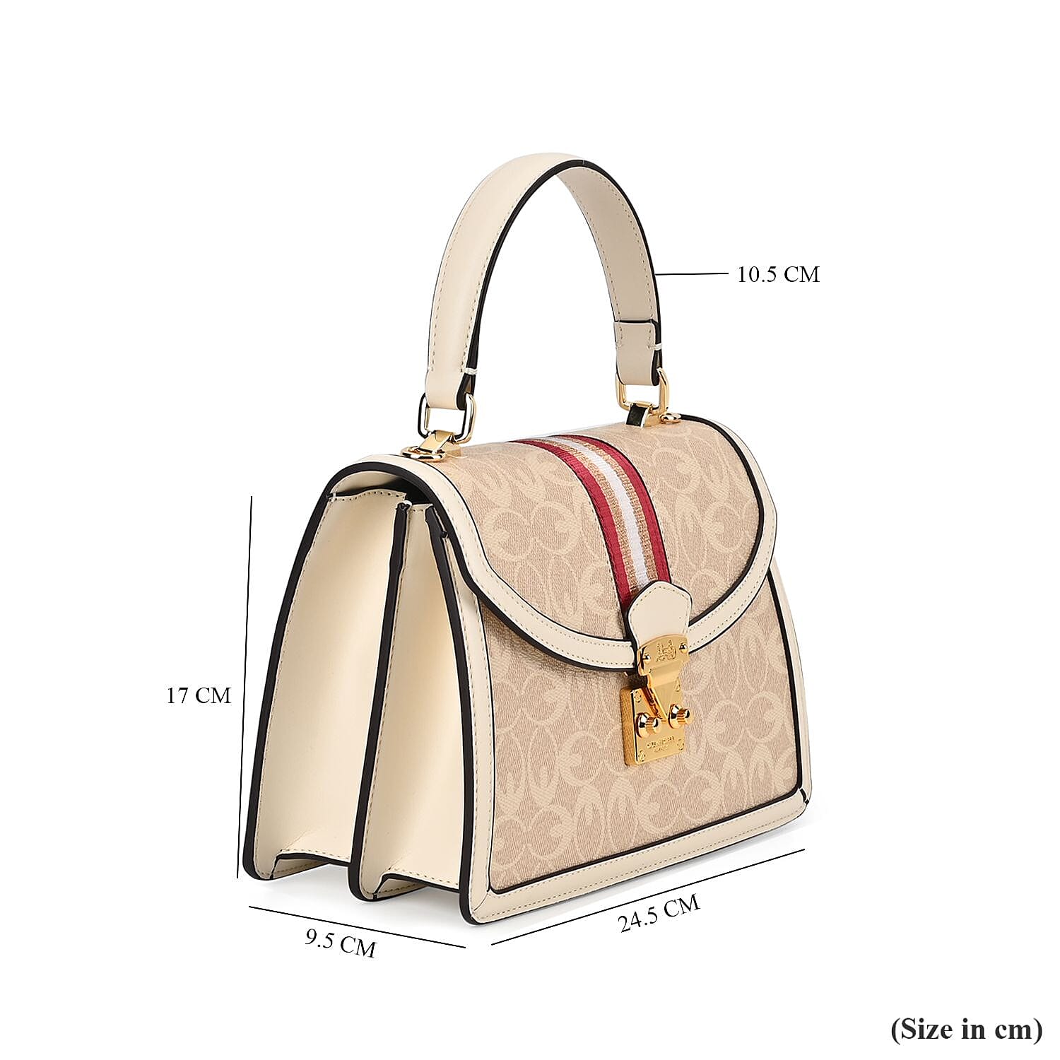Guanchi Crossbody Bag with Handle Drop &amp; Shoulder Strap - Off White 7671273 7
