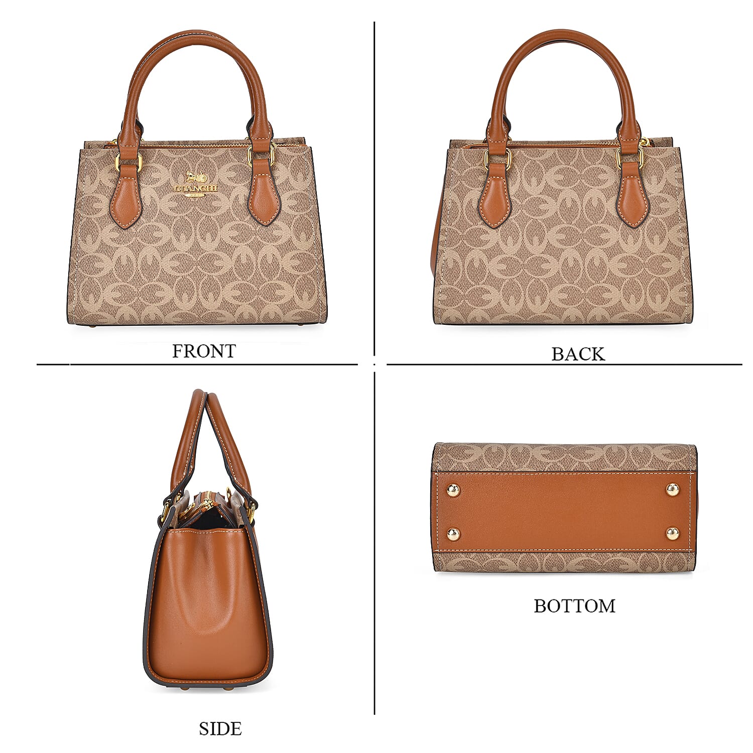 Guanchi Crossbody Bag with Handle Drop - Brown 7705149 3