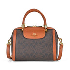 GUANCHI Crossbody Bag with Handle Drop - Dark Coffee & Brown
