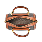 GUANCHI Crossbody Bag with Handle Drop - Dark Coffee & Brown