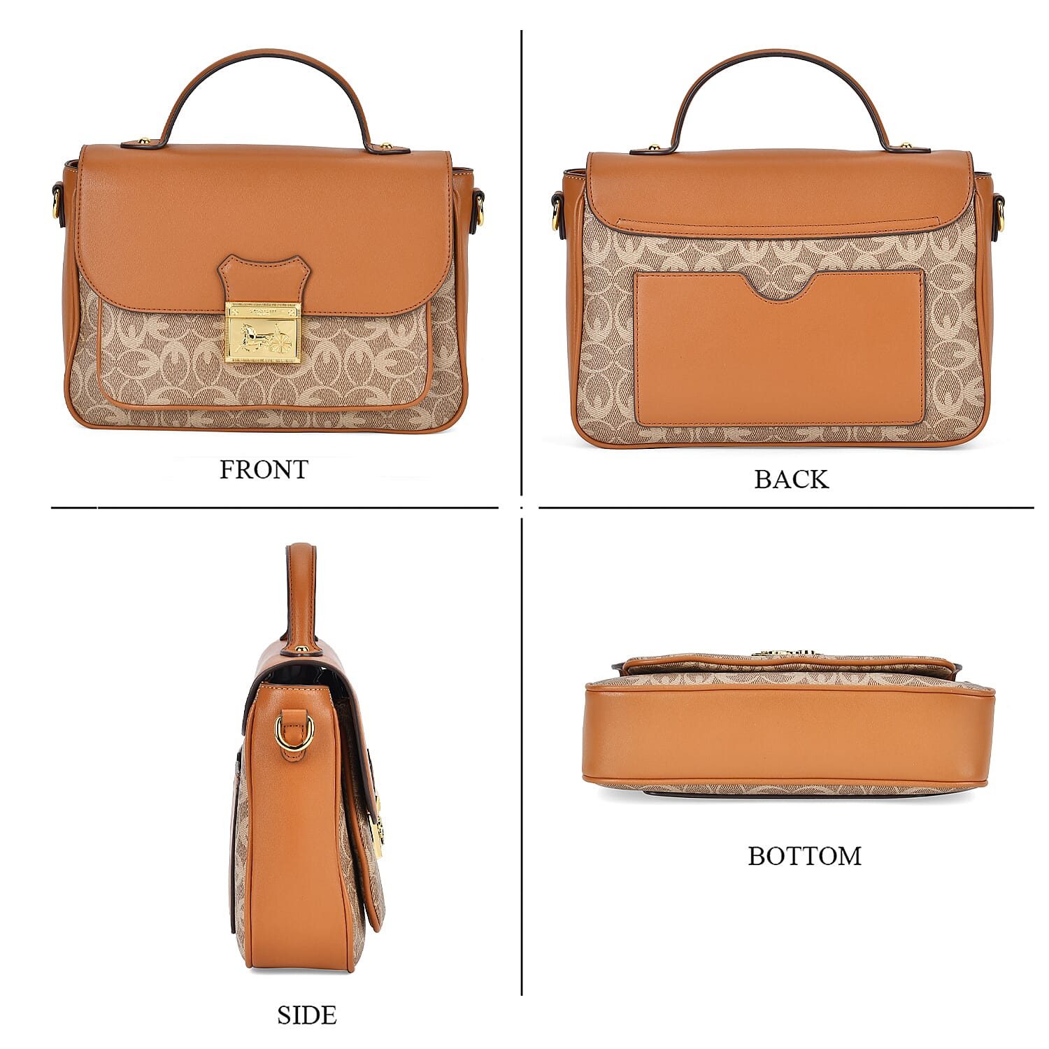 GUANCHI Crossbody Bag with Shoulder Strap - Brown 7705054 3