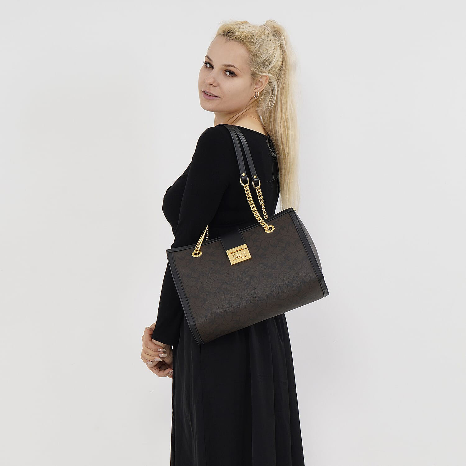 GUANCHI Shoulder Bag with Exterior Zipped Pocket 7705049 1
