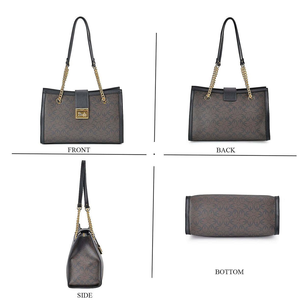 GUANCHI Shoulder Bag with Exterior Zipped Pocket 7705049 3
