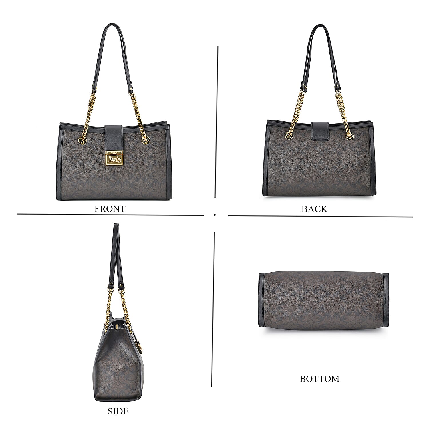 GUANCHI Shoulder Bag with Exterior Zipped Pocket 7705049 3