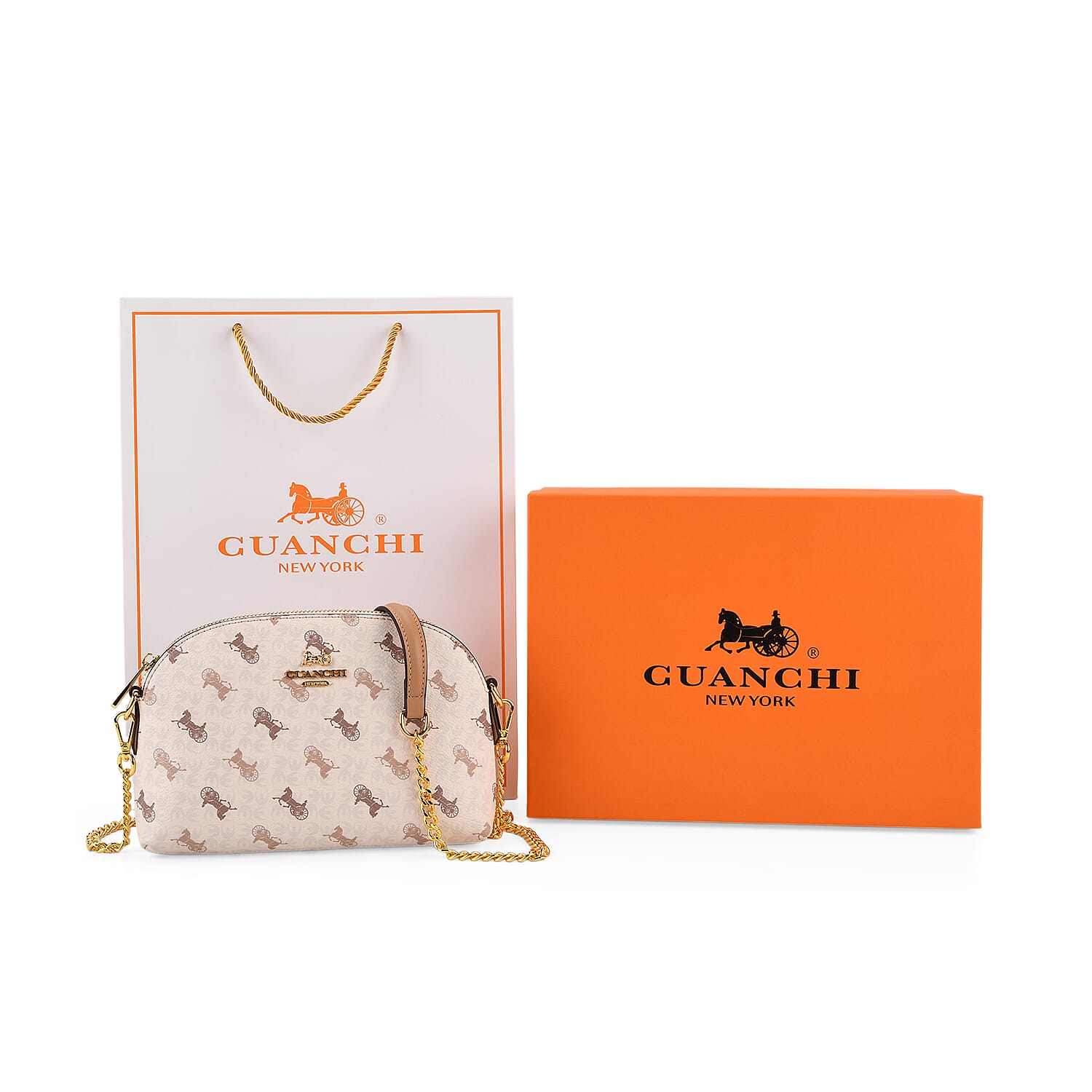 Guanchi Stylish Crossbody Bag with Shoulder Chain Strap 8231289 8