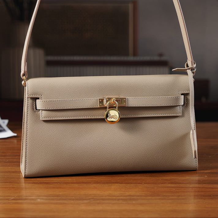 Guanchi Stylish Genuine Leather Crossbody Bag with Shoulder Strap - Camel 8230976 2