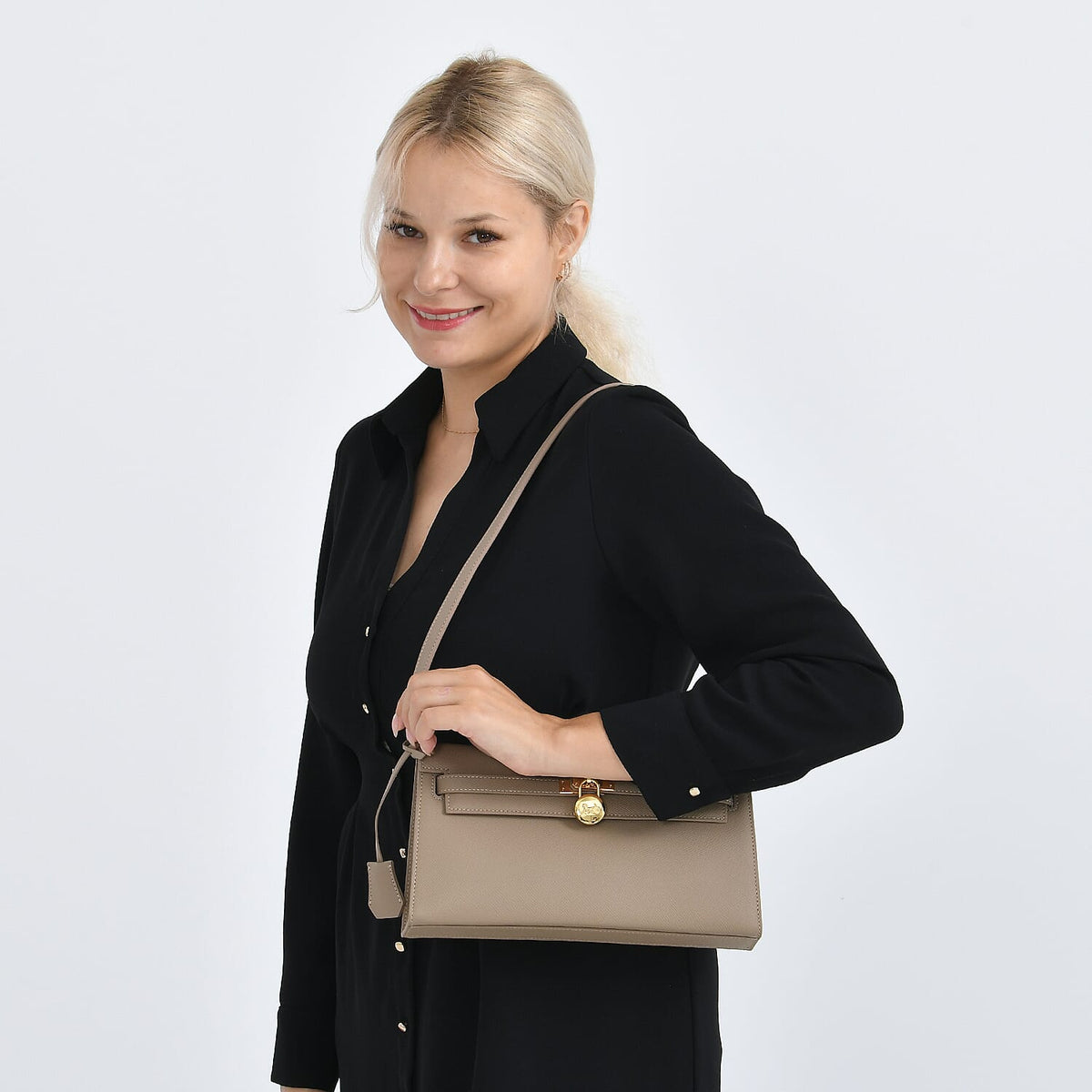 Guanchi Stylish Genuine Leather Crossbody Bag with Shoulder Strap - Camel 8230976 3